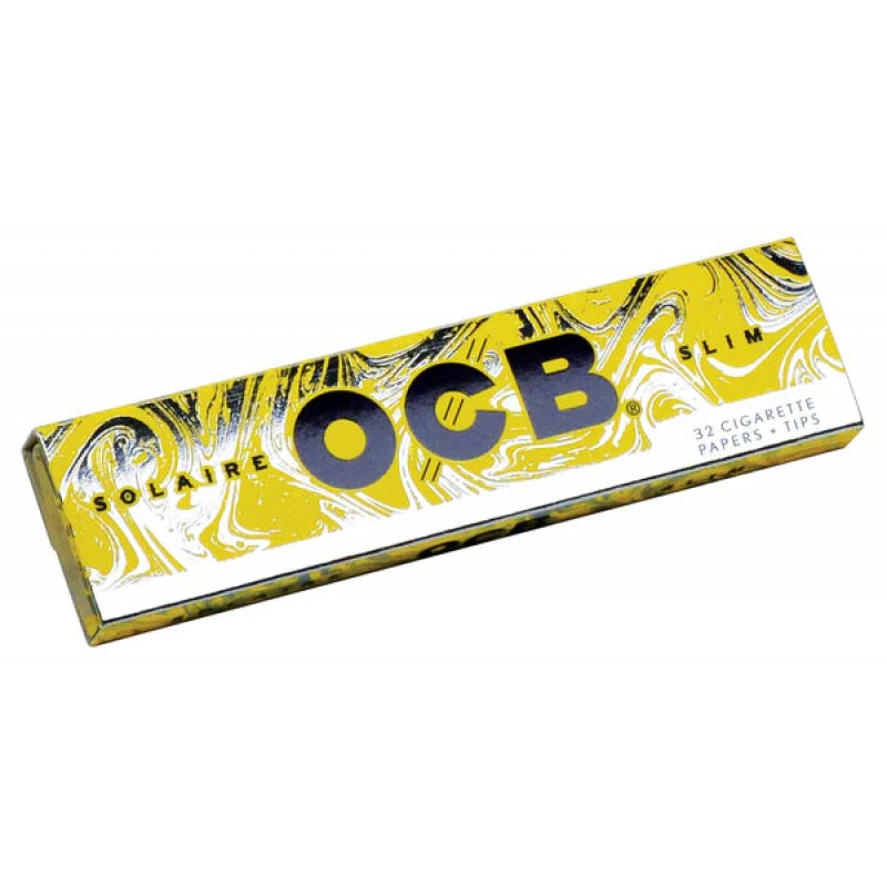 OCB Solaire Slim Rolling Papers + Tips