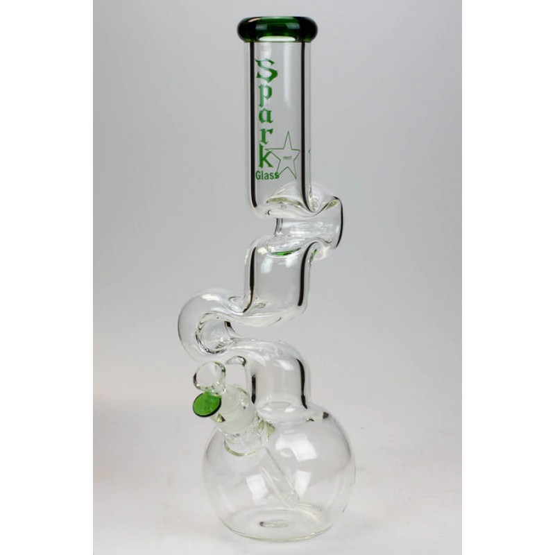 Spark 16" 7mm Kink Zong Glass Bong