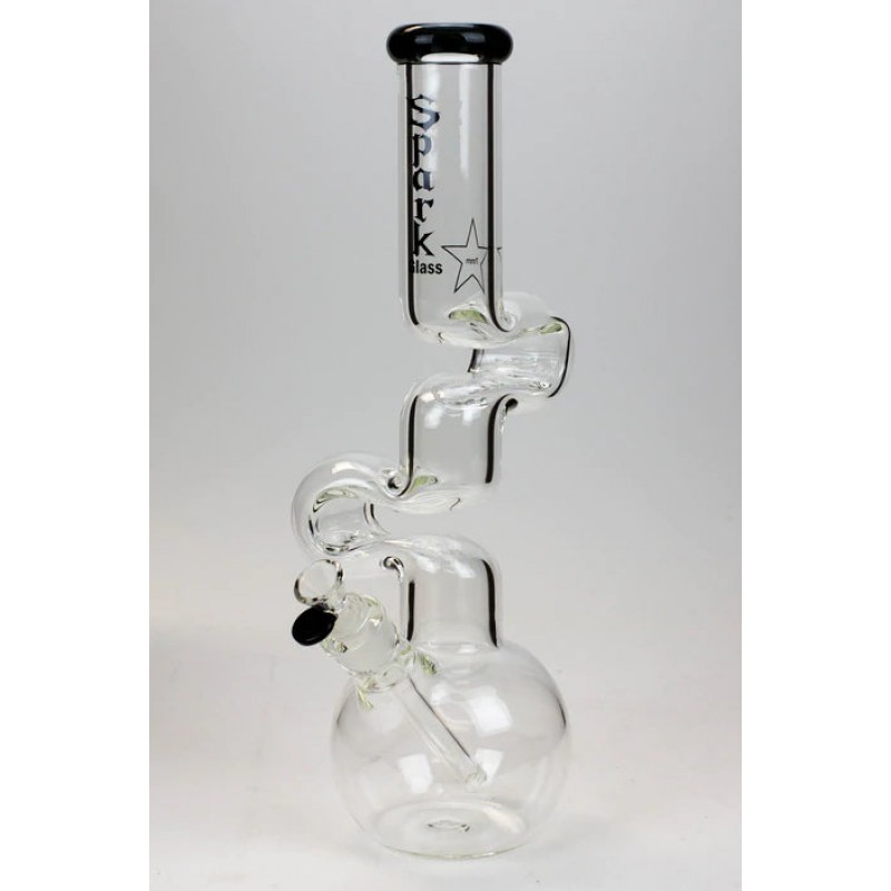 Spark 16" 7mm Kink Zong Glass Bong