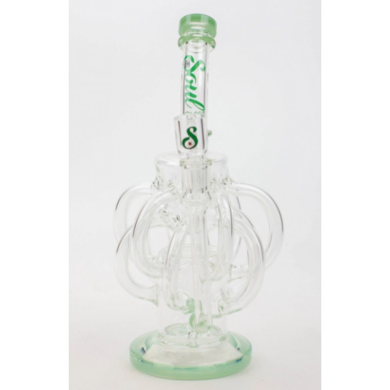 Soul Glass Recycler 10″ Bong / Dab Rig with 4mm Quartz Banger