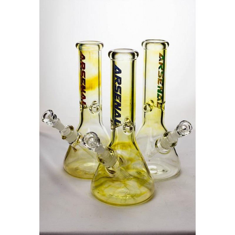 Arsenal 12" 7mm Classic Beaker Fumed Glass Bo...