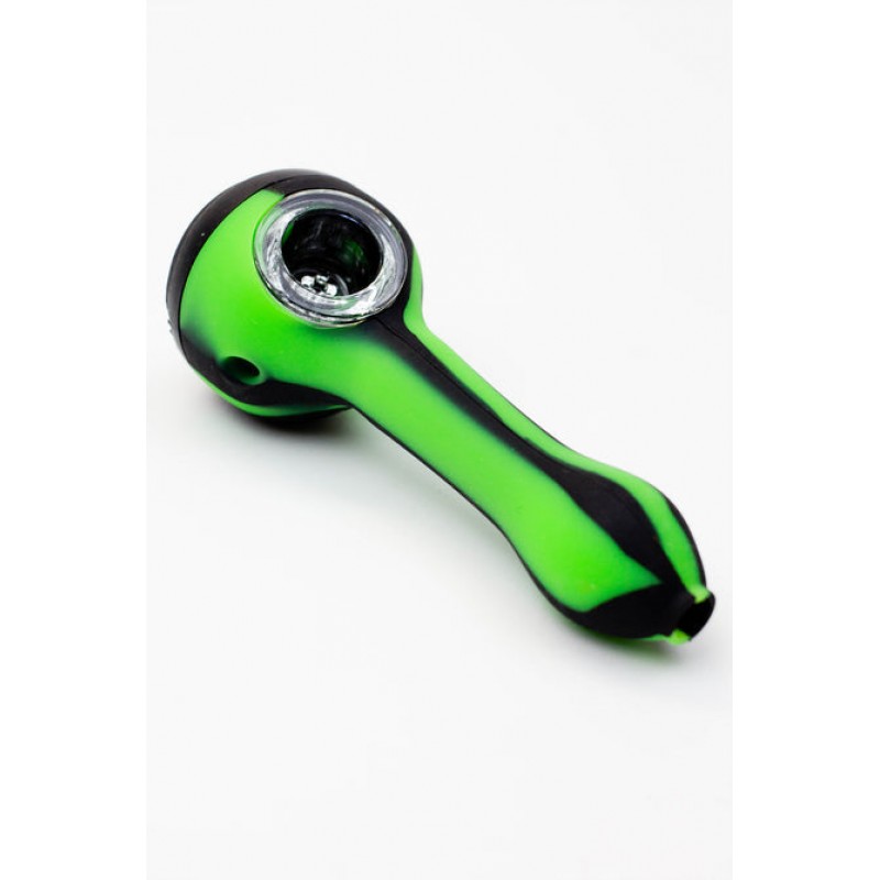 EYE Silicone Hand Pipe with Glass Bowl