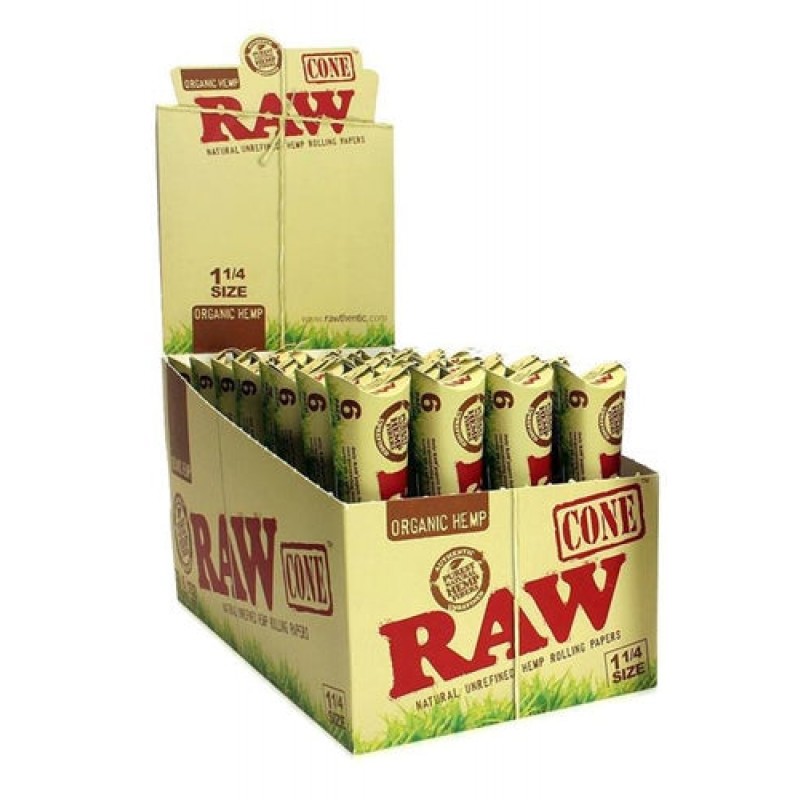 RAW Organic Hemp Cones 1 1/4 6pcs