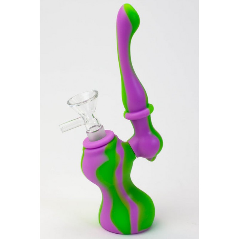 7" Single Chamber Silicone Bubbler