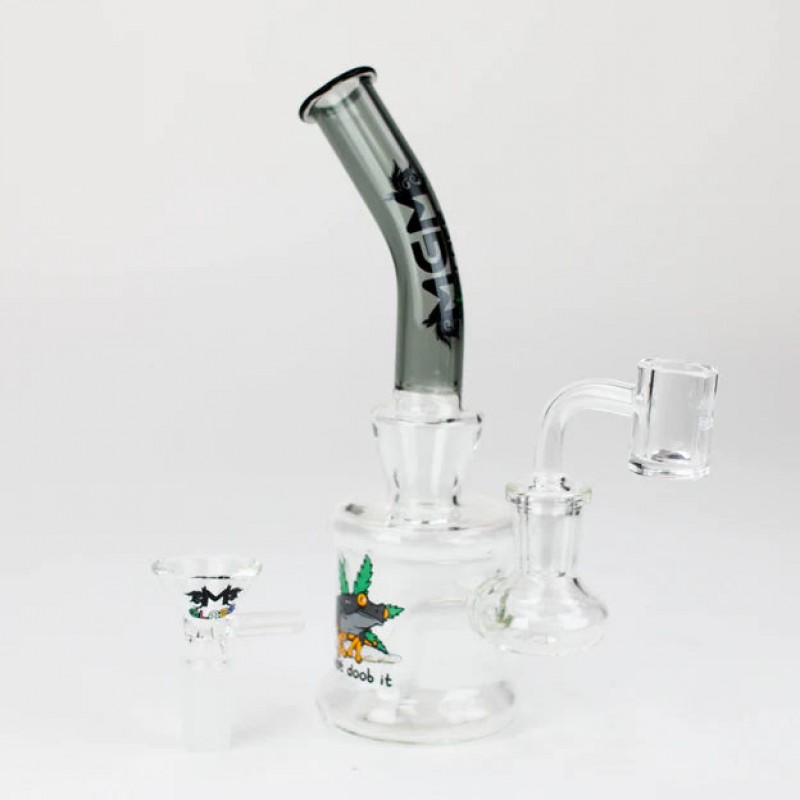 6.7" MGM Glass 2-in-1 bubbler with Logo [C5004]