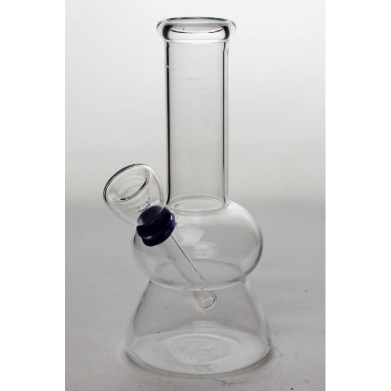 Clear 6" Glass Water Bong