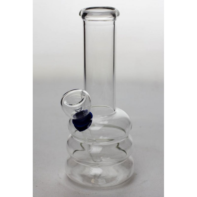 Clear 6" Glass Water Bong