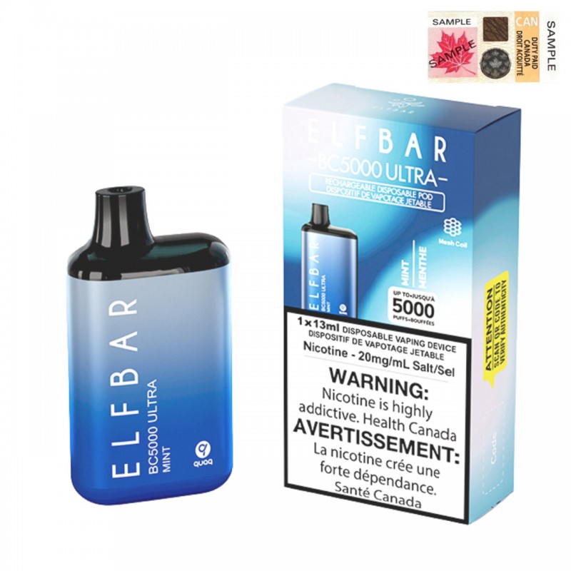 ELF Bar Ultra Rechargeable Disposable Vape BC5000 Puff Elfbar