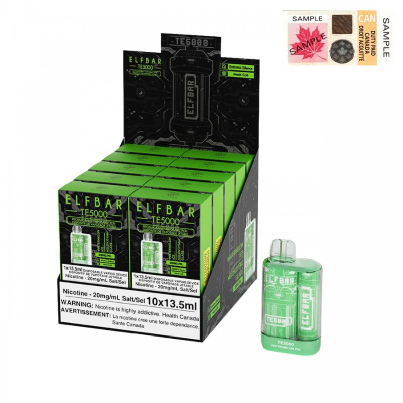 ELF Bar Rechargeable Disposable Vape TE5000 Puff Elfbar