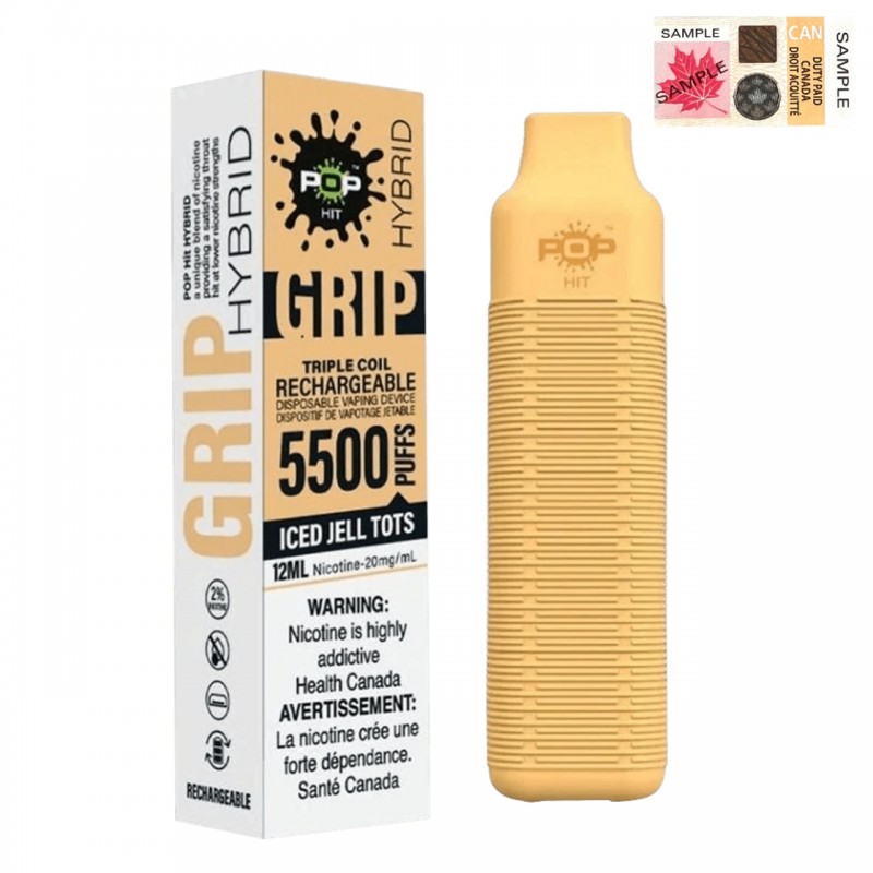 [Clearance] Pop Hit Hybrid Grip 5500 Puff Rechargeable Prefilled Disposable Vape Device