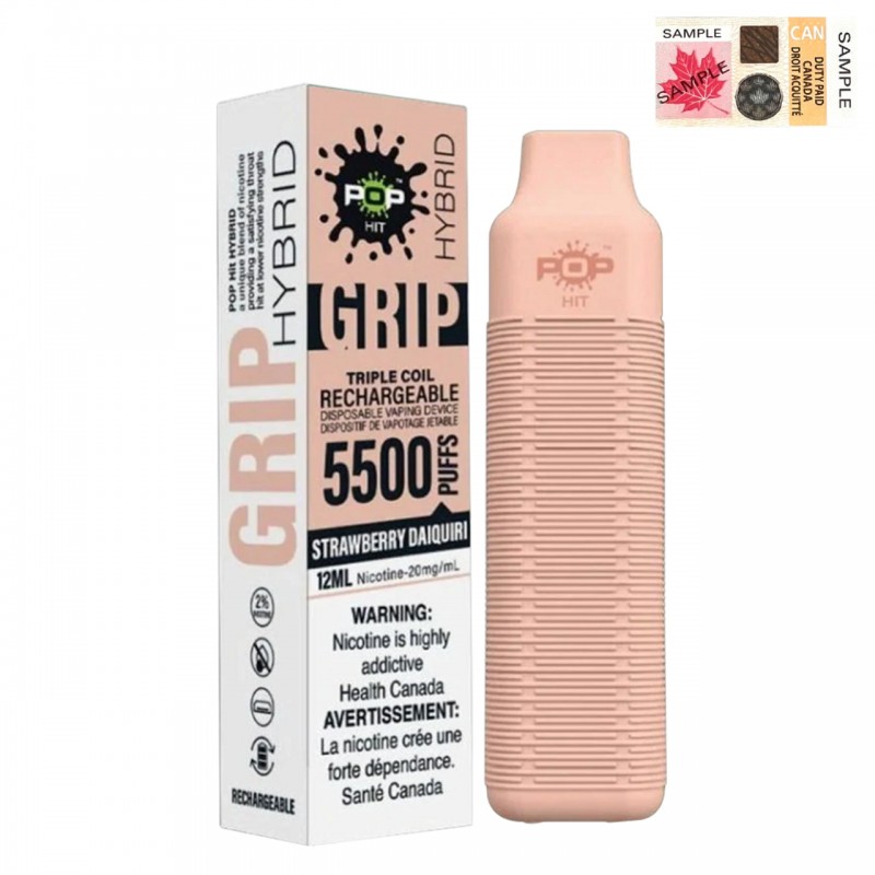 [Clearance] Pop Hit Hybrid Grip 5500 Puff Rechargeable Prefilled Disposable Vape Device