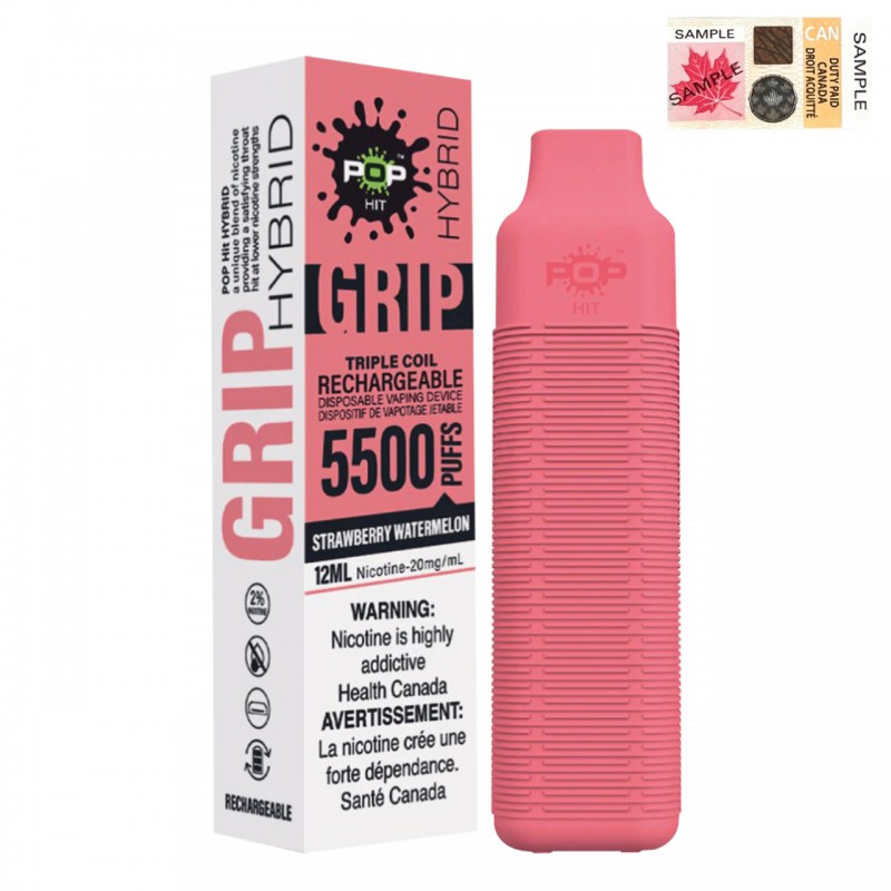 [Clearance] Pop Hit Hybrid Grip 5500 Puff Rechargeable Prefilled Disposable Vape Device