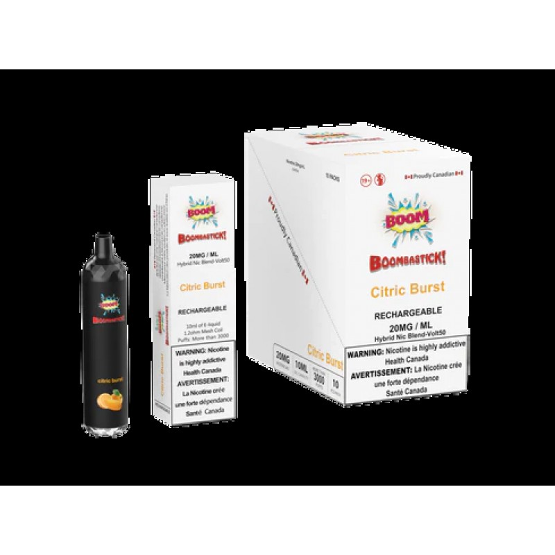 [Clearance] Boom! Boombastick Rechargeable Vape 10ml