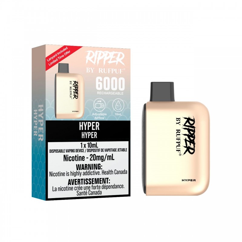 Gcore Rufpuf Ripper 6000 Puff Rechargeable Disposable Vape *New Flavours*