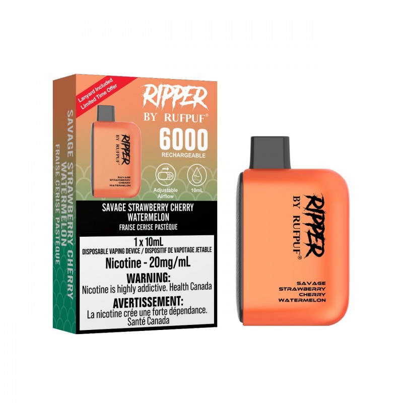 Gcore Rufpuf Ripper 6000 Puff Rechargeable Disposable Vape *New Flavours*